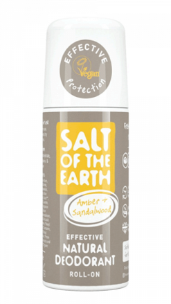 Prírodný deodorant, roll-on gulička AMBRA & SANTAL, Salt of the Earth, 75ml