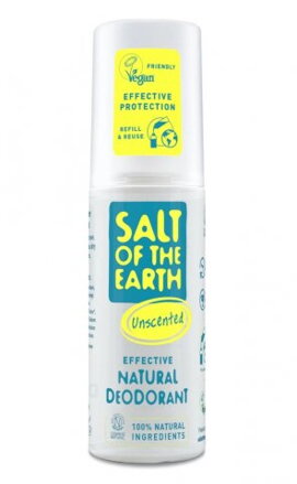 Prírodný deodorant sprej bez vône Salt of the Earth, 100 ml