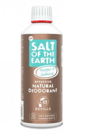 Náhradná náplň deodorantu ZÁZVOR & JASMÍN, Salt of the Earth, 500ml