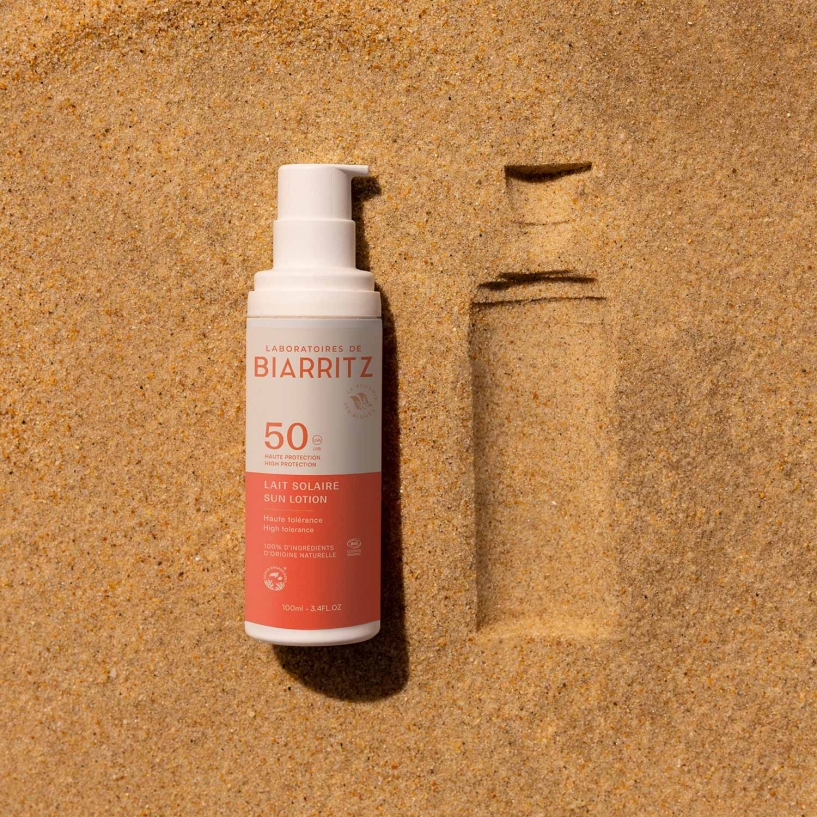 opaľovacie mlieko spf50 prírodné bio Alga Maris