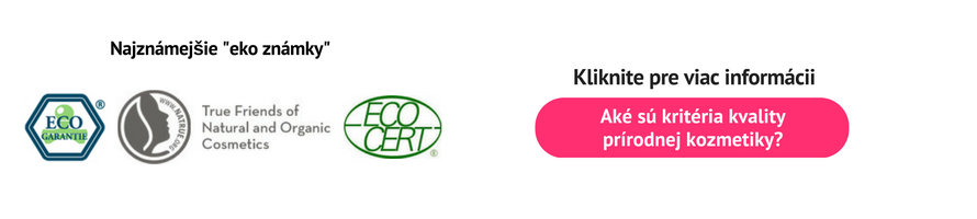 eko ochranné známky pre prírodnú kozmetiku