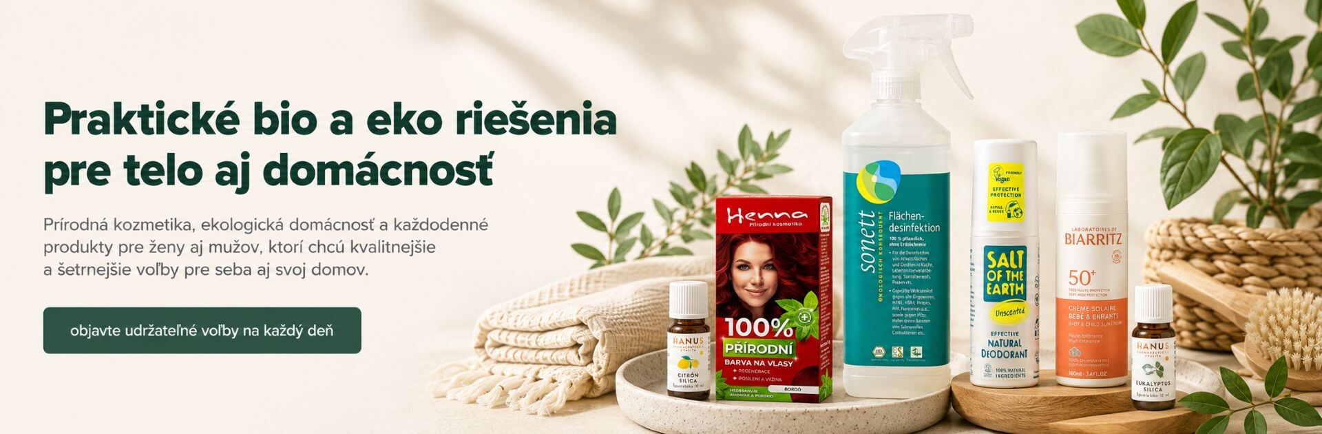 Prírodná kozmetika, bio kozmetika a prírodné riešenia pre telo aj domácnosť