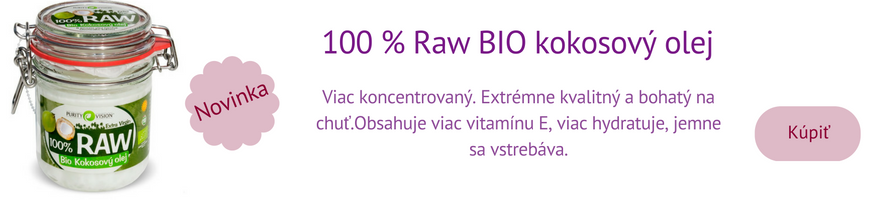 raw kokosovy olej novinka 