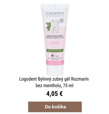 rozmarín v zubnej pasta