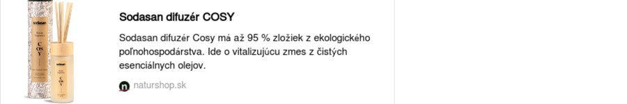 link na difuzér Cosy Sodasan