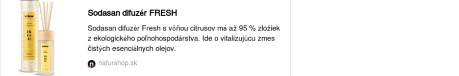 Link na difuzér Fresh Sodasan