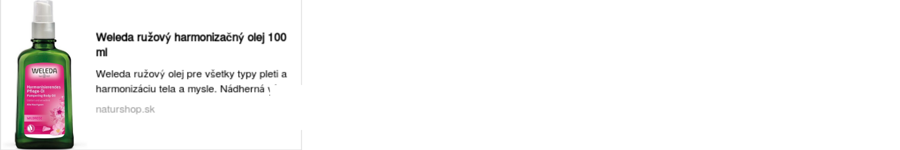 Weleda harmonizujúci olej ruža