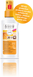 Lavera prírodné opaľovacie mlieko spf 20 bio opaľovacie mlieko lavera