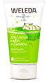Weleda Detský 2v1 sprchovací krém a šampón Veselá limetka, 150 ml