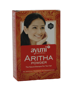 Prášok ARITHA, prírodný vlasový a telový šampón AYUMI, 100 g