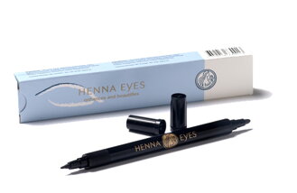Henna Eyes - kontúrovacie pero na oči a obočie, ČIERNA liquorice
