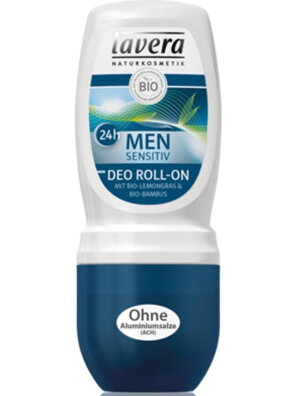Lavera Men Sensitiv Osviežujúci pánsky guličkový deodorant 24 hodín, 50 ml