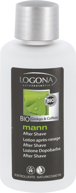 Logona Voda po holení Mann, BIO ginkgo a kofeín, 100 ml