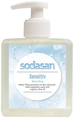 Sodasan Bio tekuté mydlo na ruky SENSITIVE bez vône, 300ml