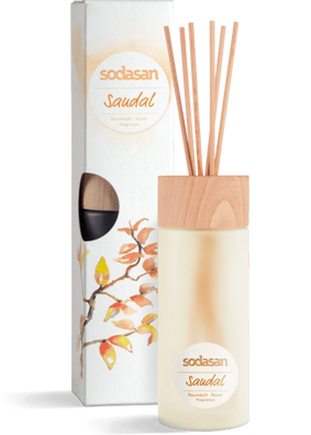 Sodasan Prírodná bytová vôňa DIFUZÉR tyčinkový - santal, 200 ml