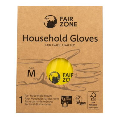 Eko Ochranné rukavice na upratovanie M, Fair Trade