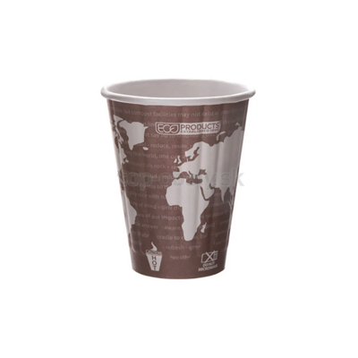 EKO Kompostovateľné papierové poháre na kávu TERMO, 235ml, 40 ks