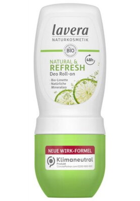 Lavera Guličkový deodorant NATURAL & REFRESH, BIO Limetka, 50 ml