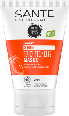 Sante 3minútová maska na vlasy hydratačná BIO mango & aloe, 100 ml