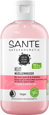 Sante Krémová micerálna voda s inca inchi olejom a probiotikami na suchú a citlivú pleť, 200ml