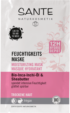 Sante Hydratačná pleťová maska - suchá pleť, 2x4 ml