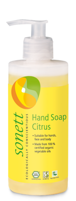 Sonett Tekuté mydlo citrus, 300 ml s dávkovačom