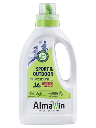 Almawin eko tekutý prostriedok na pranie SPORT & OUTDOOR, športovú a funkčnú bielizeň, 750 ml
