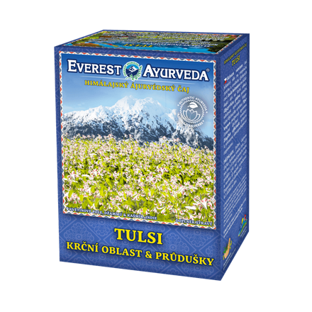 Ajurvédsky himalájsky čaj TULSI, krčná oblasť a priedušky,imunita, 100 g sypaný