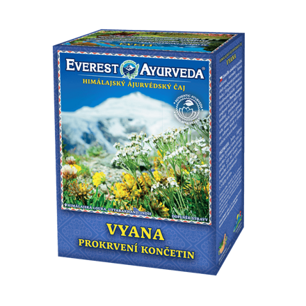 Ajurvédsky himalájsky čaj VYANA prekrvenie končatín, 100 g sypaný