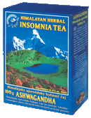 Ajurvédsky himalájsky čaj ASHWAGANDHA na dobrý spánok, 100 g sypaný