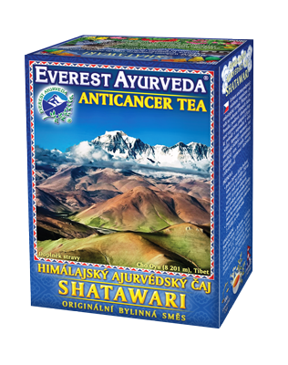 Ajurvédsky himalájsky čaj  SHATAWARI pri onkologickej liečbe, 100 g sypaný