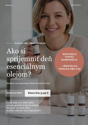 Ako si spríjemniť deň esenciálnym olejom? 7-dňový aroma plán, 14 strán 