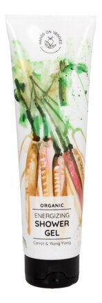 Bio Energetizujúci sprchový gél, Carrot & Ylang Ylang, 150ml 
