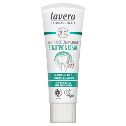 Lavera Zubná pasta Sensitiv & Repair - s FLUORIDOM, 75 ml