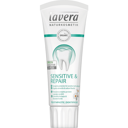 Lavera Zubná pasta Sensitiv & Repair - s FLUORIDOM, 75 ml