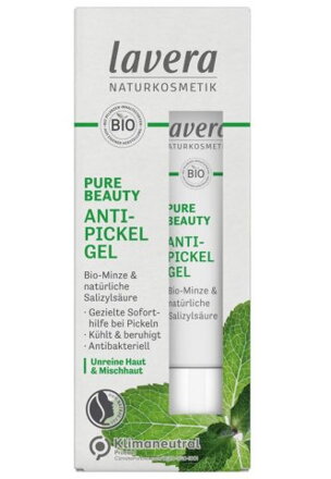 Lavera  gél na akné BIO mäta, Pure Beauty, 15 ml