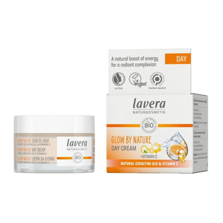 Lavera Denný krém Glow by Nature s vitamínom C a Q10, 50 ml