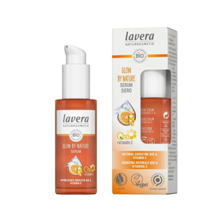 Lavera Pleťové sérum Glow by Nature s vitamínom C a Q10, 30 ml