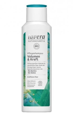 Lavera Šampón na jemné vlasy a OBJEM Volume & Strength, 250 ml