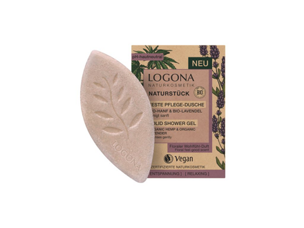 Logona Sprchovacie mydlo bio konope a levanduľa, 60 g