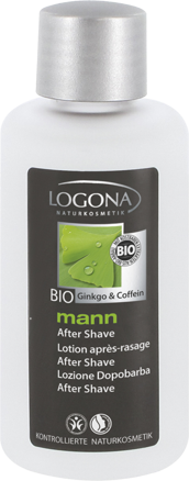 Logona Voda po holení Mann, BIO ginkgo a kofeín, 100 ml