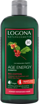 Logona Šampón Age Energy s BIO kofeínom - na riedke a nepoddajné vlasy, 250 ml