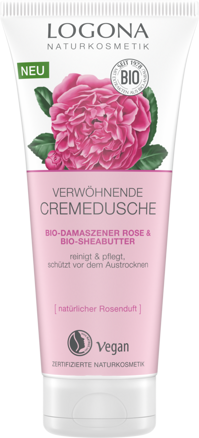 Logona Sprchový krém BIO damaská ruža & shea maslo, 200 ml