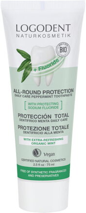 Logona Zubná pasta All-round protection Daily Care BIO peppermint, 75 ml