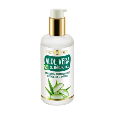 Purity Vision Bio upokojujúci Aloe vera gél na pleť, 200 ml