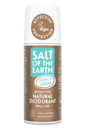 Prírodný dezodorant, Roll-on gulička ZÁZVOR & JASMÍN, Salt of the Earth, 75ml