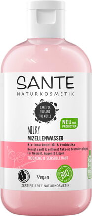 Sante Krémová micerálna voda s inca inchi olejom a probiotikami, na suchú a citlivú pleť, 200ml