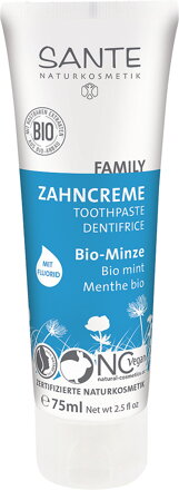 Sante Zubná pasta BIO mäta s fluoridom FAMILY, 75ml