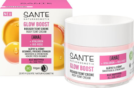 SANTE Pleťový krém Rosy Glow Boost, všetky typy pleti, 50 ml