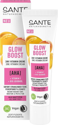SANTE Vitamínový krém 3v1 Glow Boost, všetky typy pleti, 30 ml